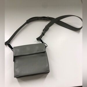 Pour La Victoire Grey Leather crossbody bag - New! (retail $250)